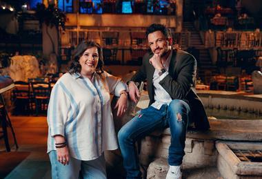 Peter Andre and Sam Bailey Mamma Mia The Party