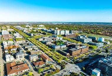 Milton Keynes city centre in Buckinghamshire