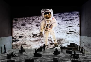 Showing The Moonwalkers: A Journey With Tom Hanks experience which has opened at Lightroom in London