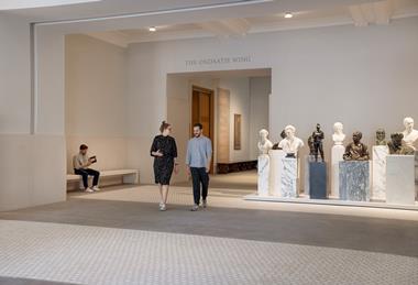The new entrance hall at the National Portrait Gallery.