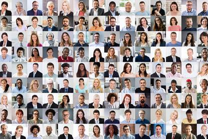 Collage of professional people headshots - credit iStock and AndreyPopov - iStock-1646100001