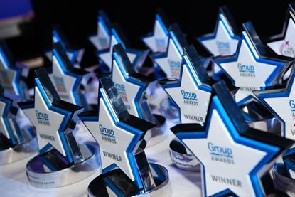 Group Leisure & Travel Awards trophies