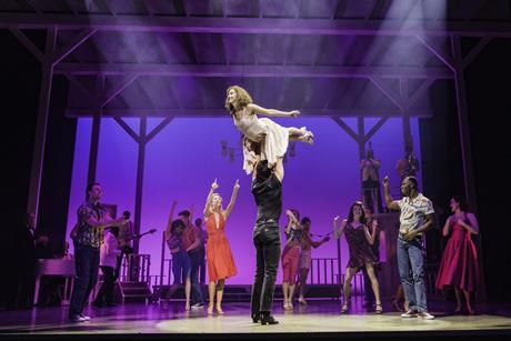 Iconic lift in Dirty Dancing at the Dominion Theatre