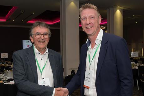 CTA chair Robert Shaw with Geoff Holt