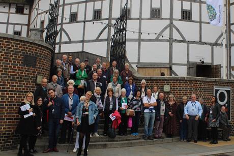 GTOs outside Shakespeare's Globe on a 2018 RC trip