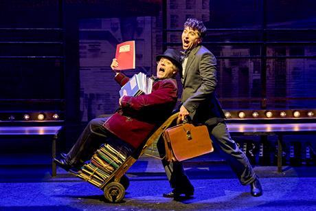 Andy Nyman (Max Bialystock), Marc Antolin (Leo Bloom) in The Producers.