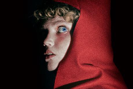 A close up of Little Red Ridinghood in Into The Woods