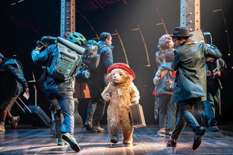 Paddington on stage in Paddington The Musical