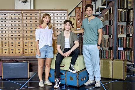 The Potters in rehearsal for Harry Potter and the Cursed Child