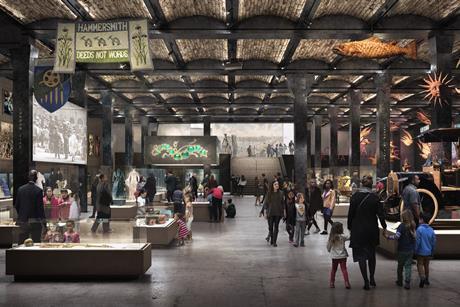 London Museum Planning Image - Proposed General Market basement gallery