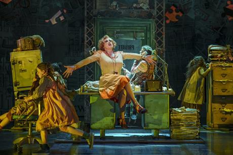 Craig Revel-Horwood as Miss Hannigan in Annie the musical