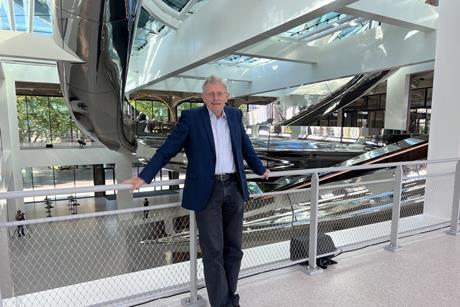 Simon Calder in the Fenix Museum of Migration, Rotterdam