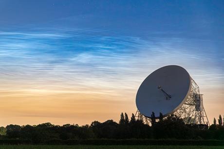 Noctilucent Stripes at Jodrell Bank