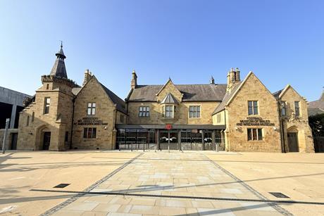 Exterior of the Football Museum Wales and Wrexham Museum