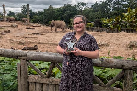 Charlotte Howle of Chester Zoo won the Excellence Award