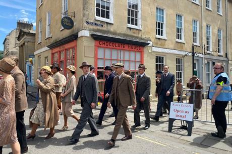 Seven Dials filming in Bath