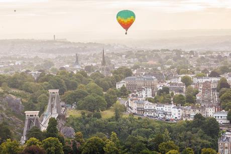 Bristol during the International Balloon Fiesta 2024