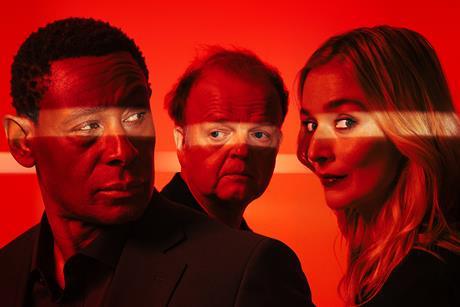 David Harewood OBE, Toby Jones OBE and Caitlin FitzGerald in Othello