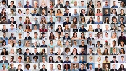 Collage of professional people headshots - credit iStock and AndreyPopov - iStock-1646100001