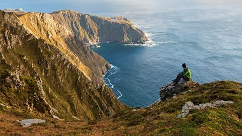 Slieve League Cliffs in County Donegal, Ireland