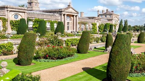 An exterior shot of Bowood House & Gardens in Wiltshire