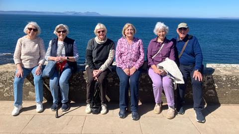 Group on holiday