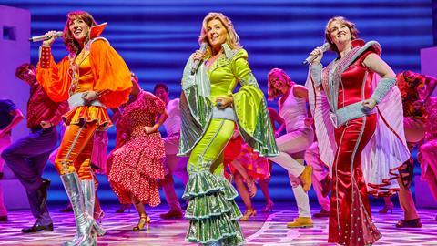 Kate Graham as Tanya, Mazz Murray as Donna & Nicola-Dawn Brook as Rosie in Mamma Mia!