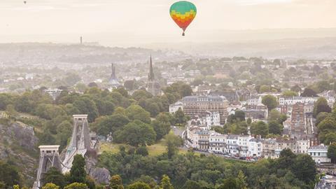 Bristol during the International Balloon Fiesta 2024