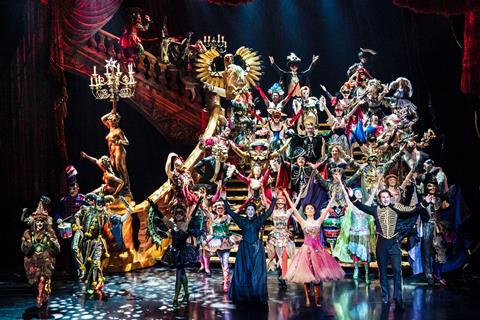 The masquerade scene featuring the whole ensemble of The Phantom of the Opera