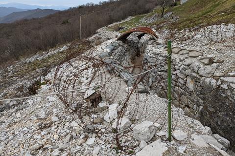 Sabotin Hill trenches, Slovenia