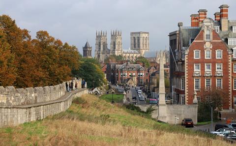 The city of York, England