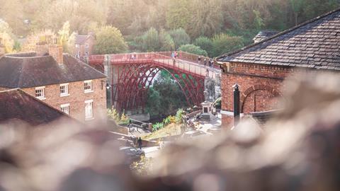 The Iron Bridge in the Ironbridge Gorge