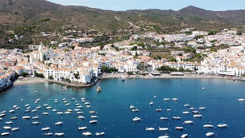 Boats in the harbour of Cadaques, Spain