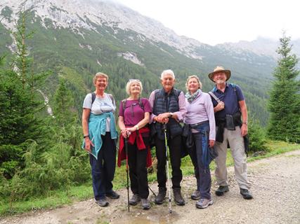 Sue's group in Austria in 2025