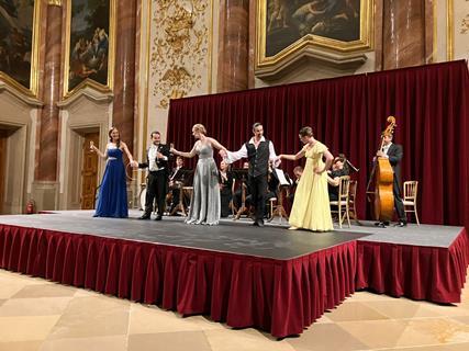 A concert at Palais Liechenstein in Vienna.