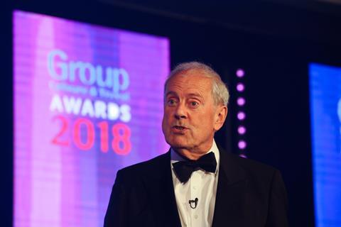 Gyles Brandreth at the Group Leisure & Travel Awards 2018