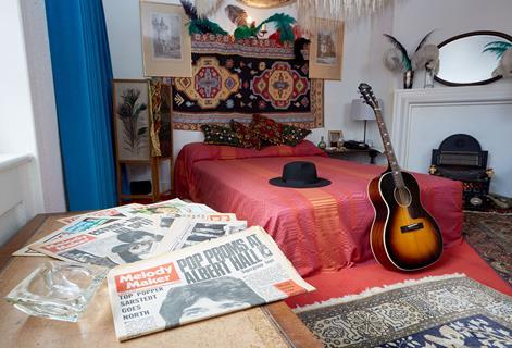 Jimi Hendrix's room at Handel Hendrix in London