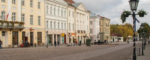 Tartu Town Square in Estonia