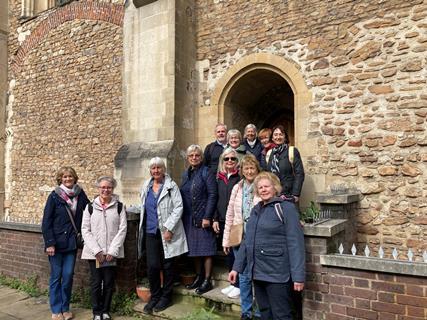 Members of Knole U3A at the Priory Church in Clerkenwell