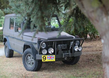 Military Intelligence Museum wagon on display