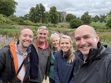 Raby Castle selfie (Reader Club weekend, July 2024)