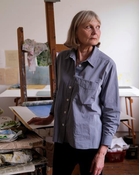 Charlotte Verity in her studio