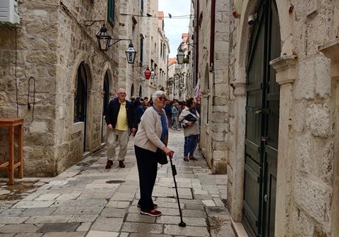 Joyce Cook in Dubrovnik
