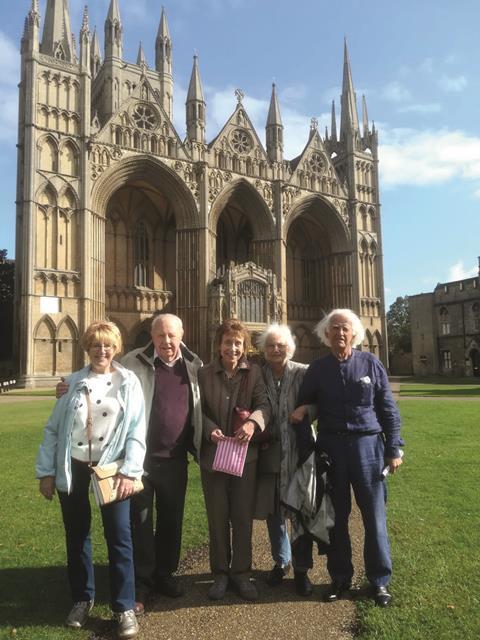 Codsall Outings group at Peterborough Cathedral