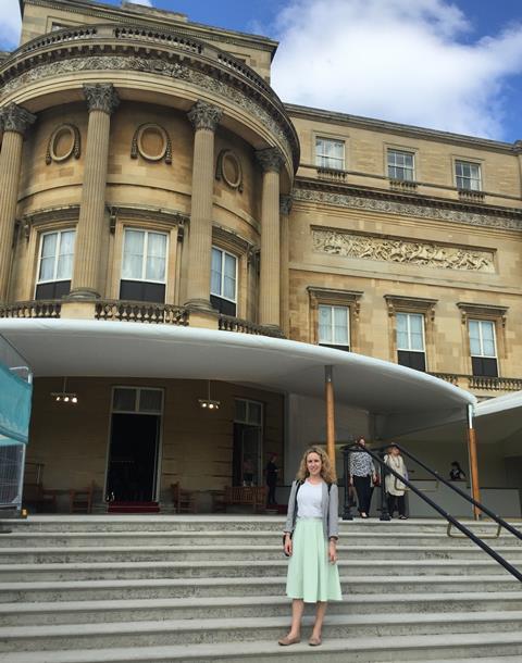 Keeley at Buckingham Palace