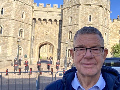GTO Geoff Allen at Windsor Castle ahead of the Queen's funeral