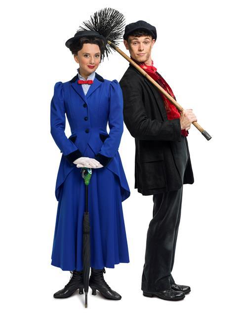 Zizi Strallen as Mary Poppins and Charlie Stemp as Bert