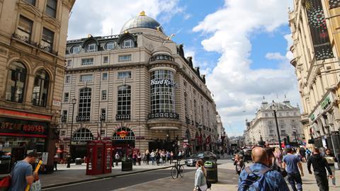 New Hard Rock Cafe in London Piccadilly Circus