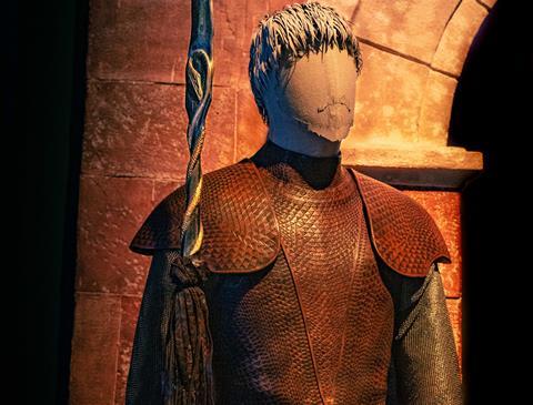 Prince Oberyn Martell’s Red Viper armour on display at the Game of Thrones Studio Tour.