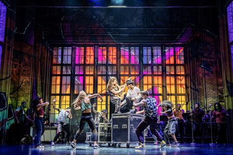 Myles Frost and the original London company in MJ